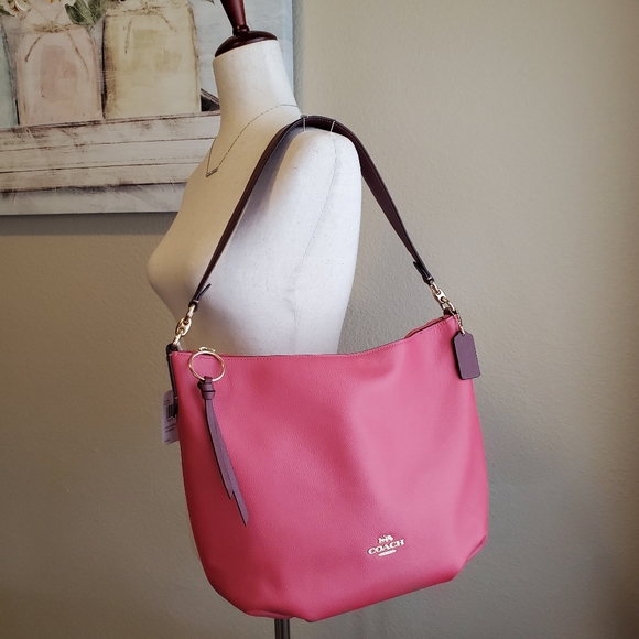 Coach Handbags - 🔥HP | COACH | Poppy Pink Leather Skyler Hobo Bag NWT/NIB